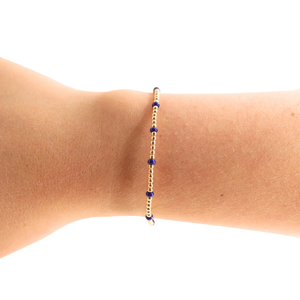 Navy Dainty Poppi Bracelet