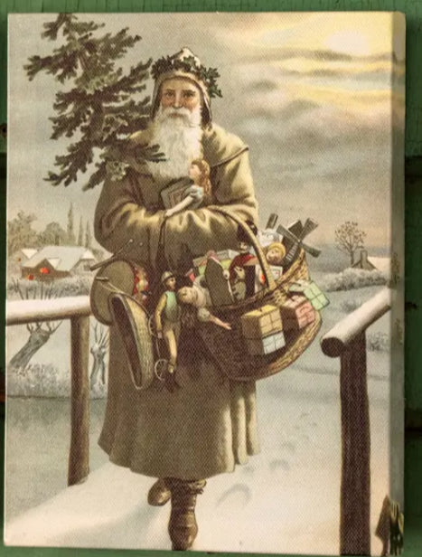 Vintage Santa Small Canvas (4 Styles)