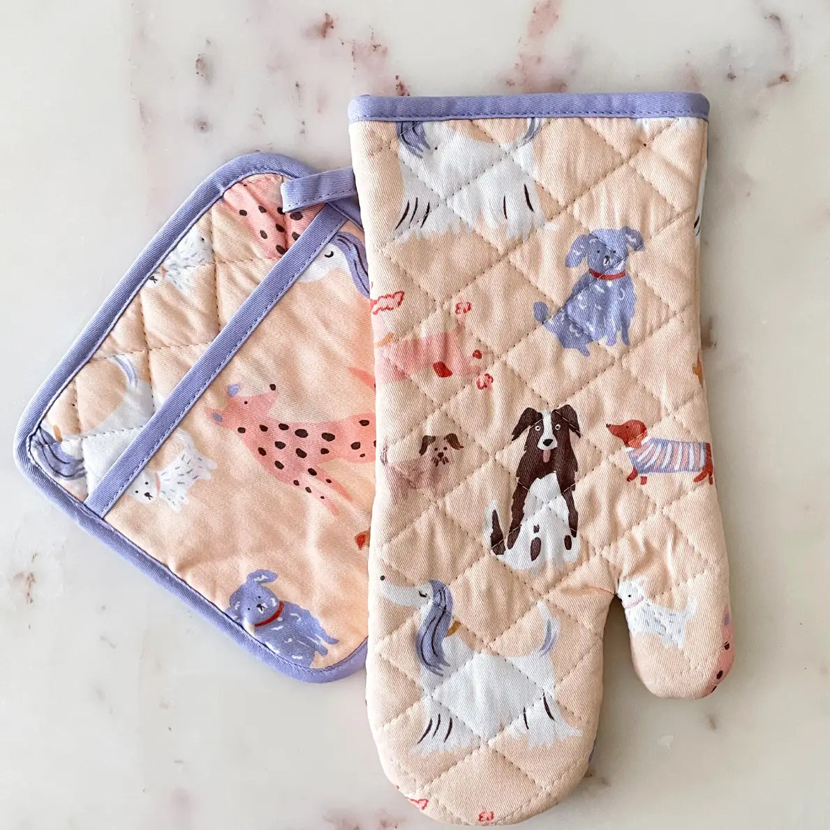 Oven Mitt + Pot Holder Set