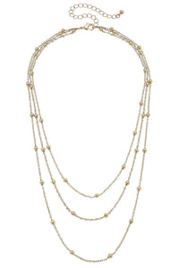 Laken 3-Row Layered Chain Necklace