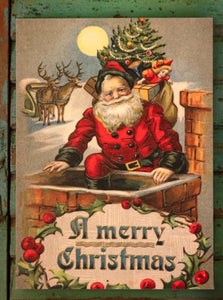 Vintage Santa Large Canvas (4 Styles)