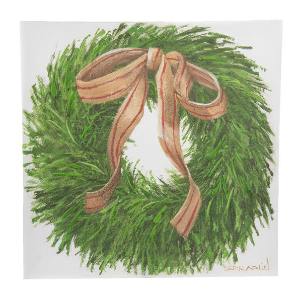 Cedar Wreath Canvas