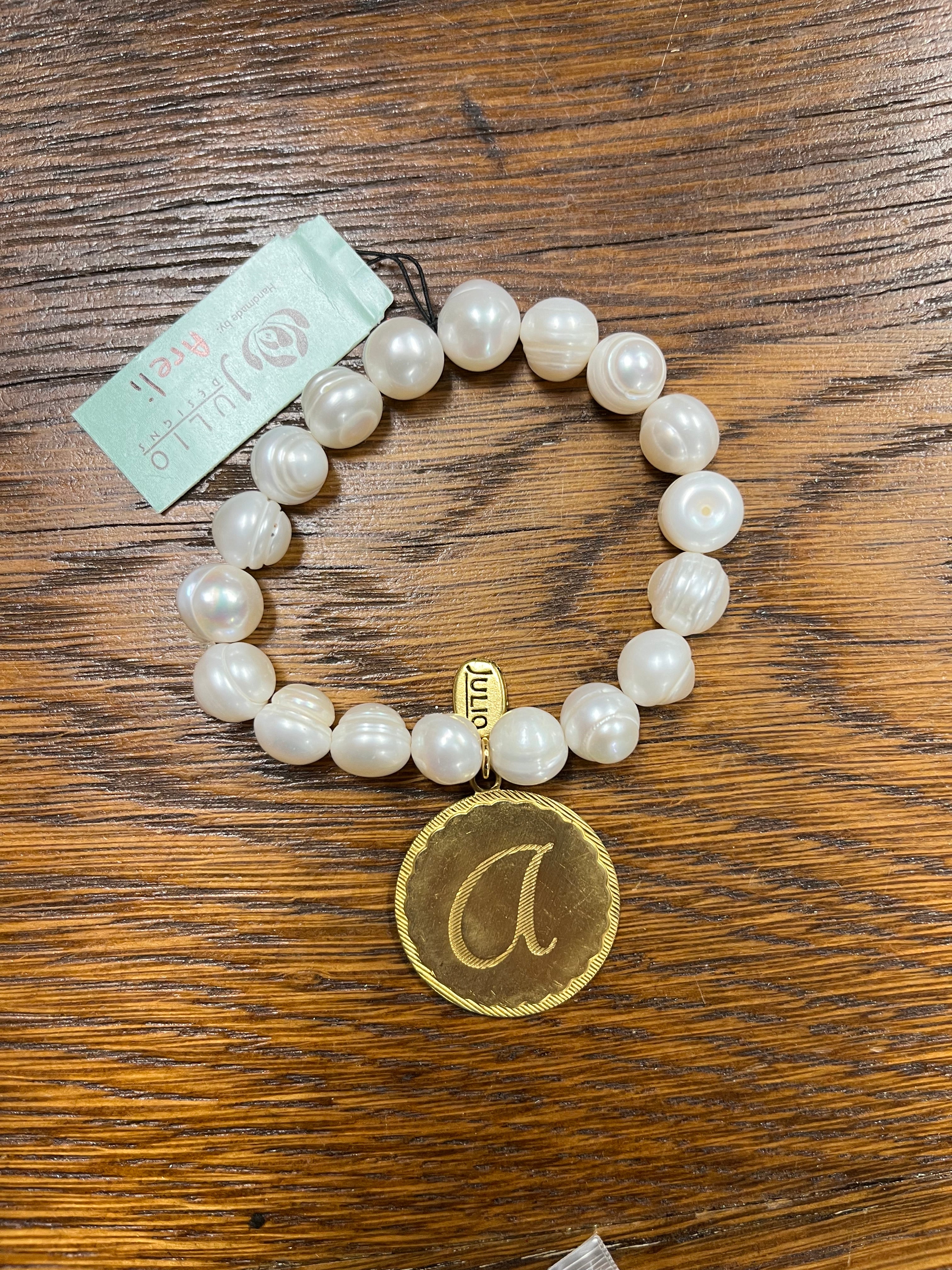 Juliodesigns Japan Initial Pearl Bracelets