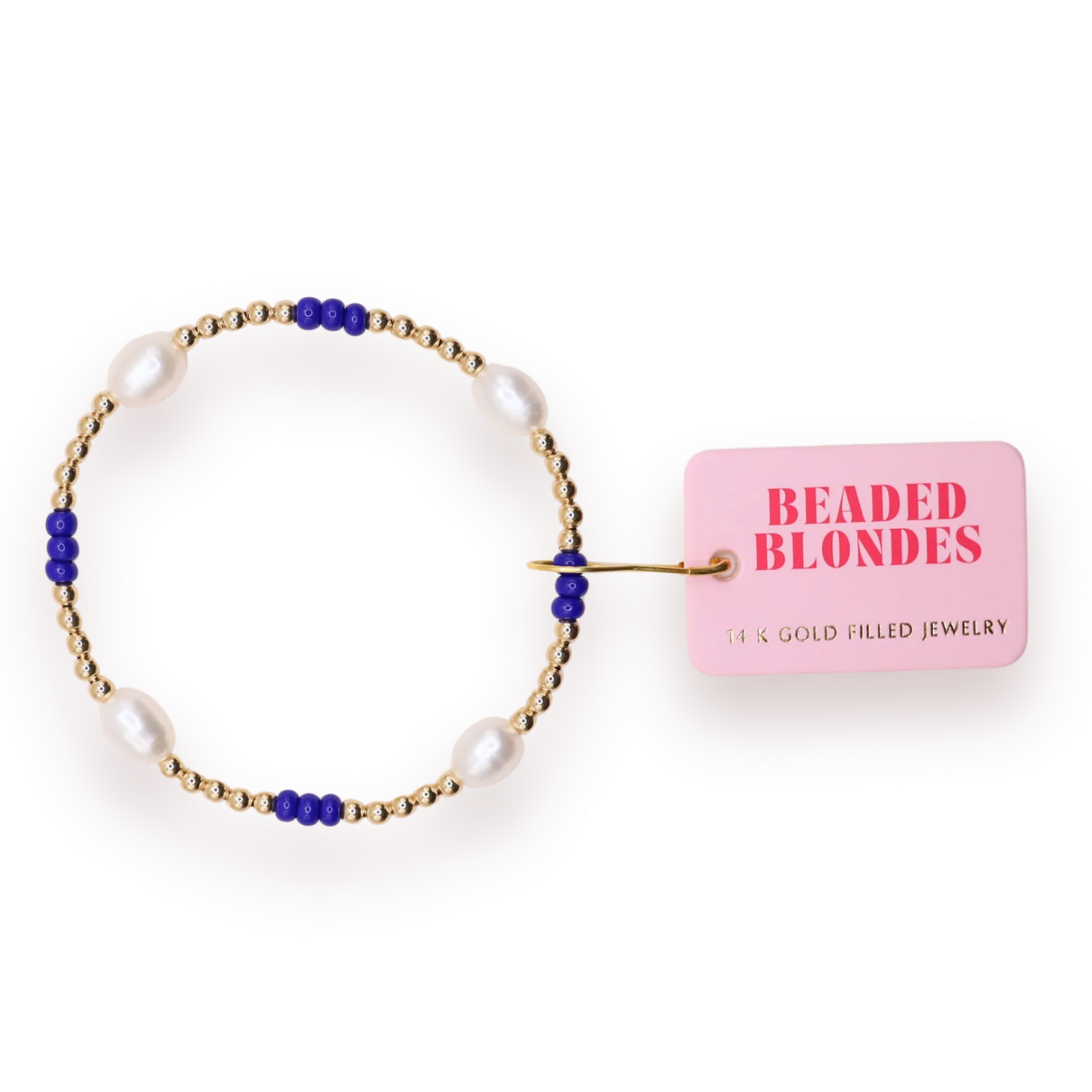 Royal Blue Pearl Poppi Bracelet