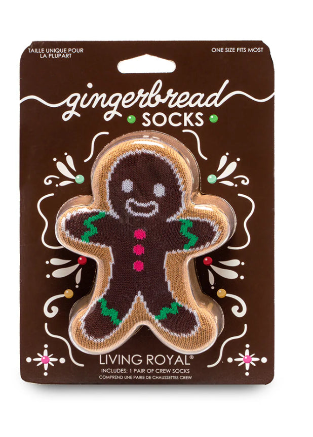 Gingerbread 3D Crew Sock