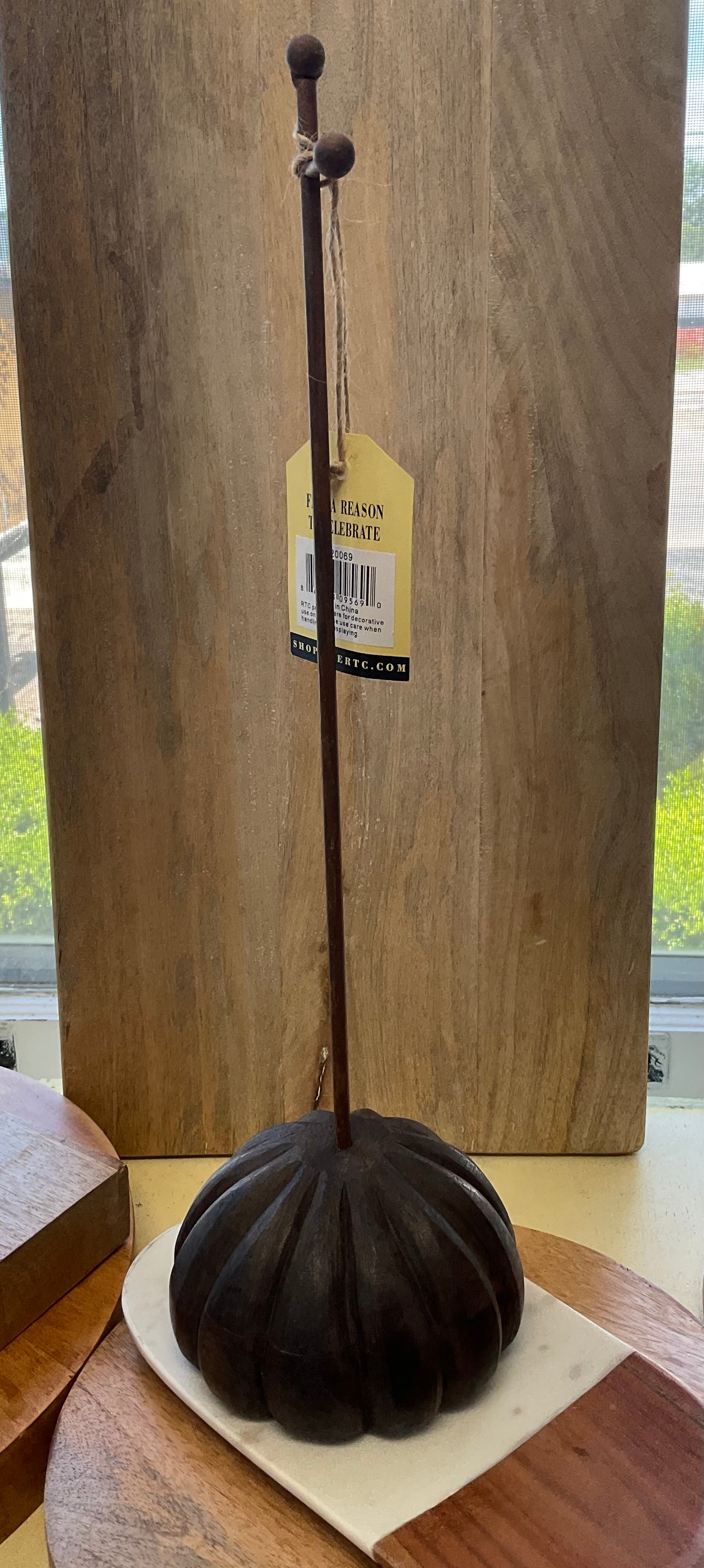 Pumpkin Finial Stands