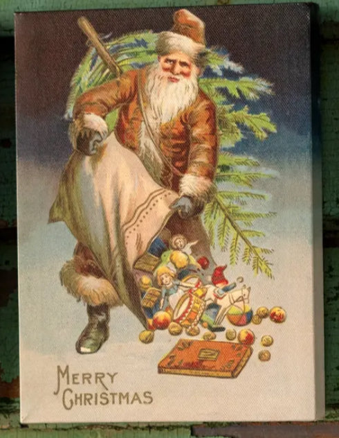 Vintage Santa Small Canvas (4 Styles)