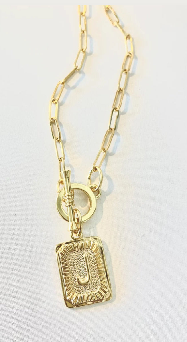 Initial Paperclip Necklace