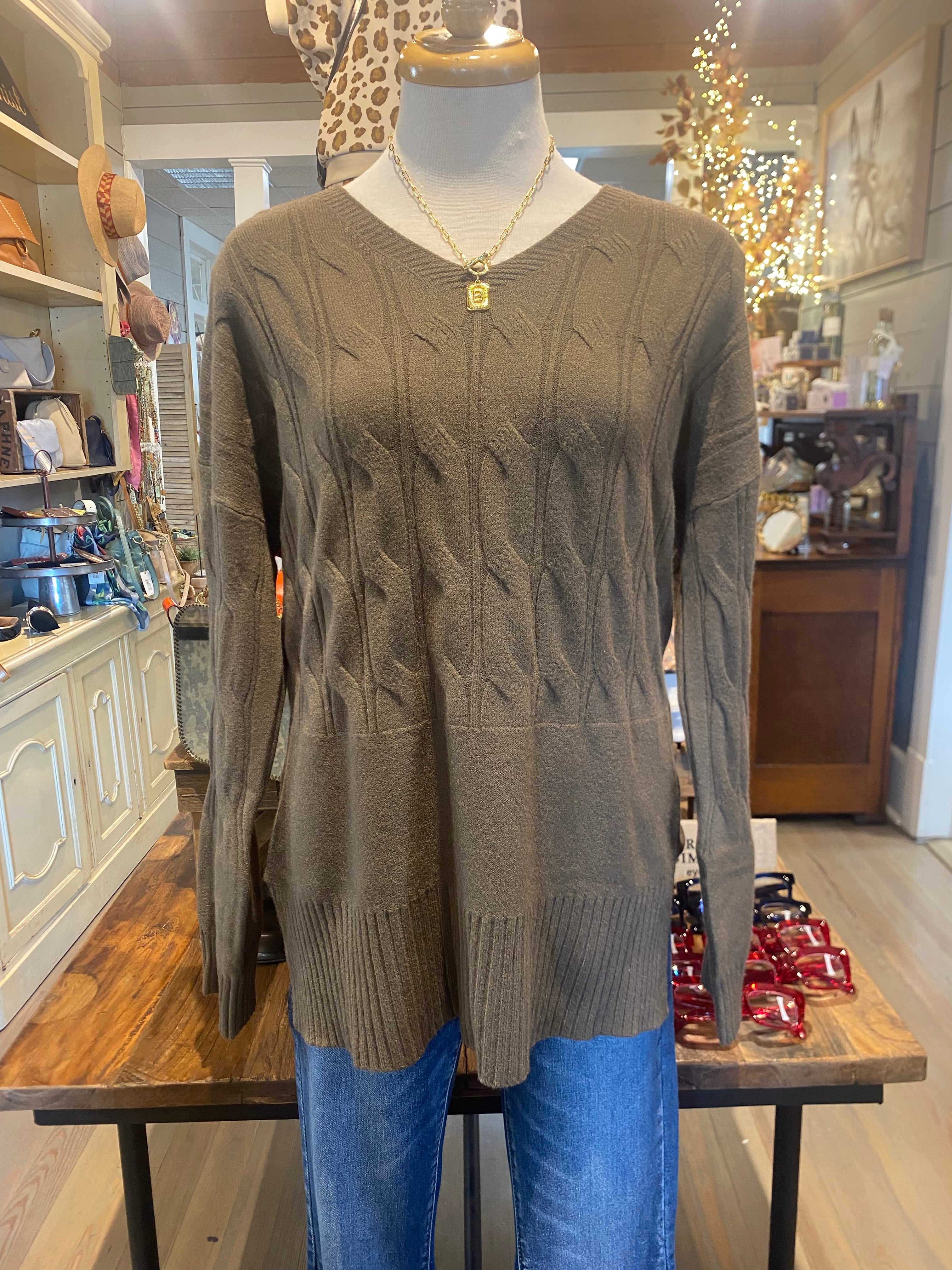 Heavenly Luxe Cable Sweater