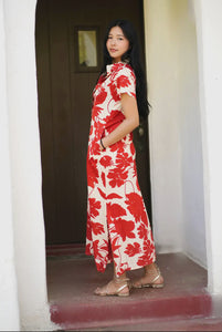Floral Maxi Rust/Beige