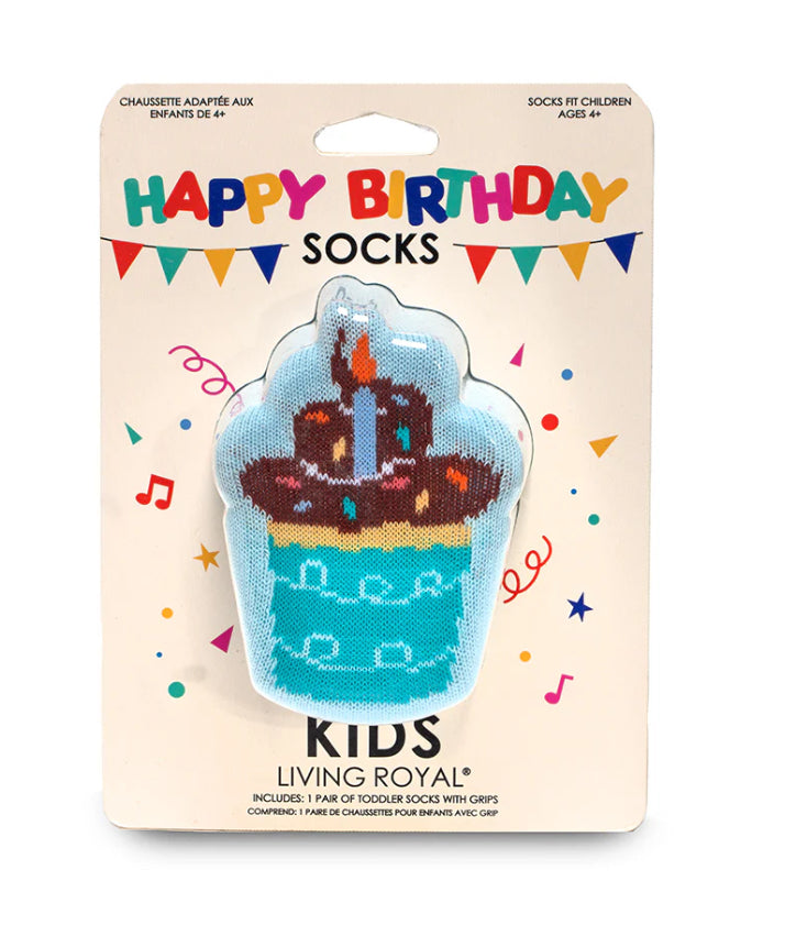 Cupcake Birthday 3D Kids Crew Sock