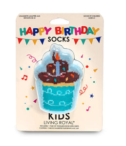 Cupcake Birthday 3D Kids Crew Sock