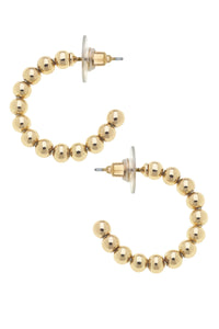 Demi Ball Bead Mini Hoop Earrings