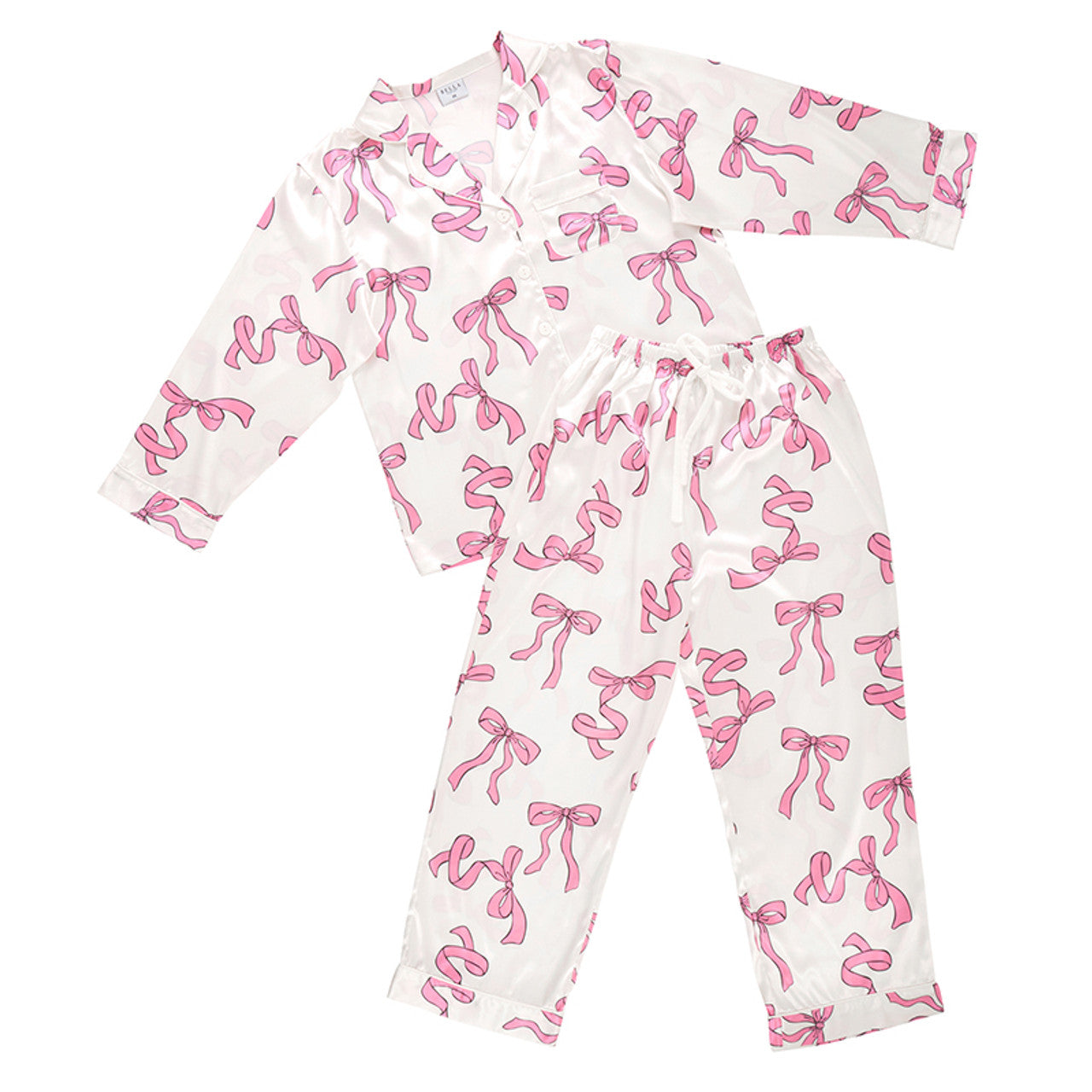 Long Sleeve Bow PJ Set