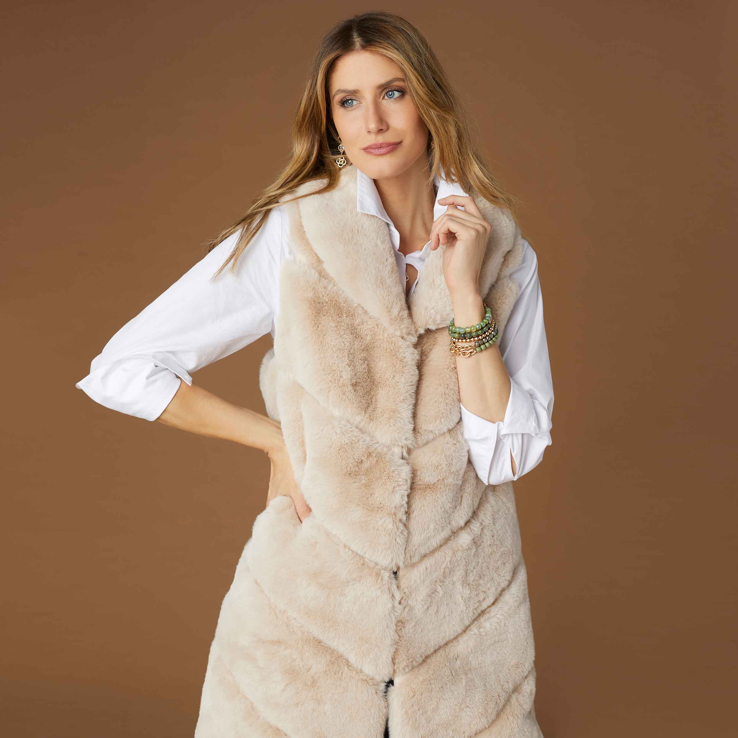 Clementine Faux Fur Vest