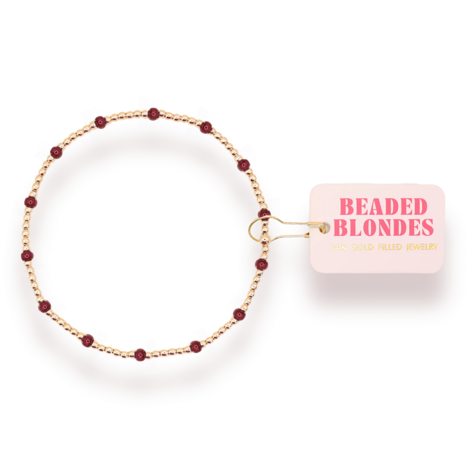 Maroon Dainty Poppi Bracelet