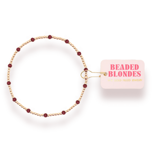 Maroon Dainty Poppi Bracelet