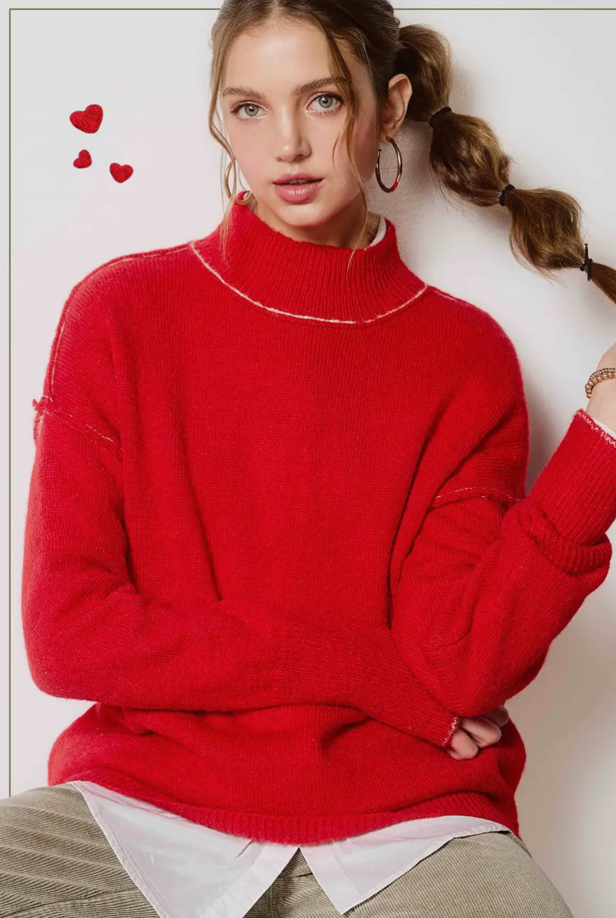 Mock Neck Sweater