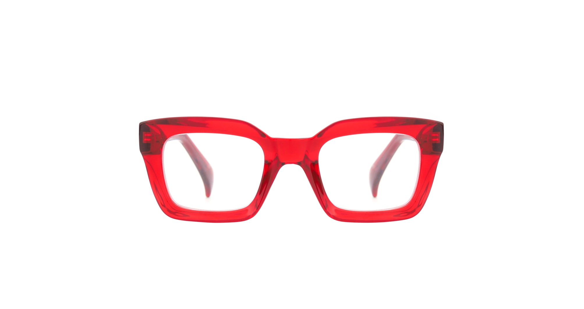 Lorena Transparent Red Glasses