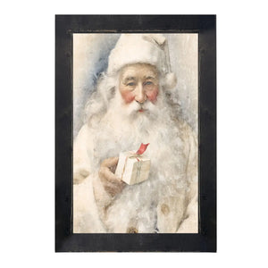 White Background Santa 8 - Vertical Frame