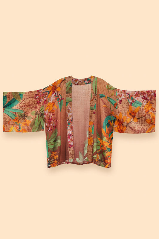 Botany Bliss in Taupe Kimono Jacket