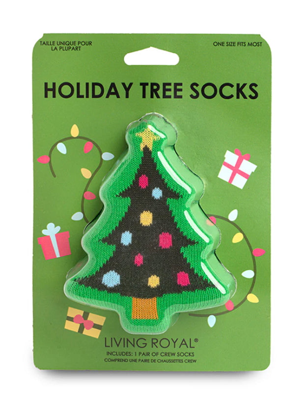 Holiday Tree 3D Crew Sock