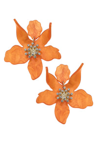 Chloe Resin Flower Earrings