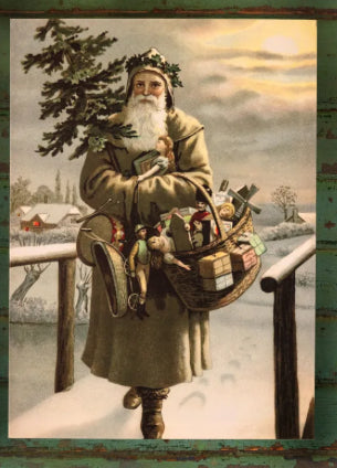 Vintage Santa Large Canvas (4 Styles)