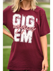 Gig Em Aggies Tee