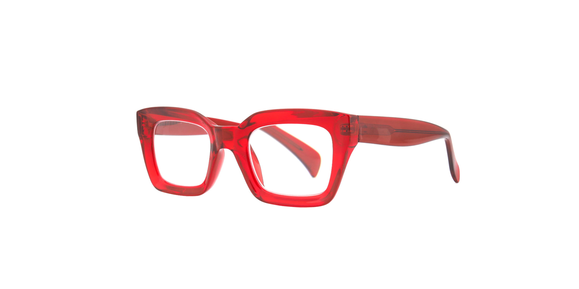 Lorena Transparent Red Glasses