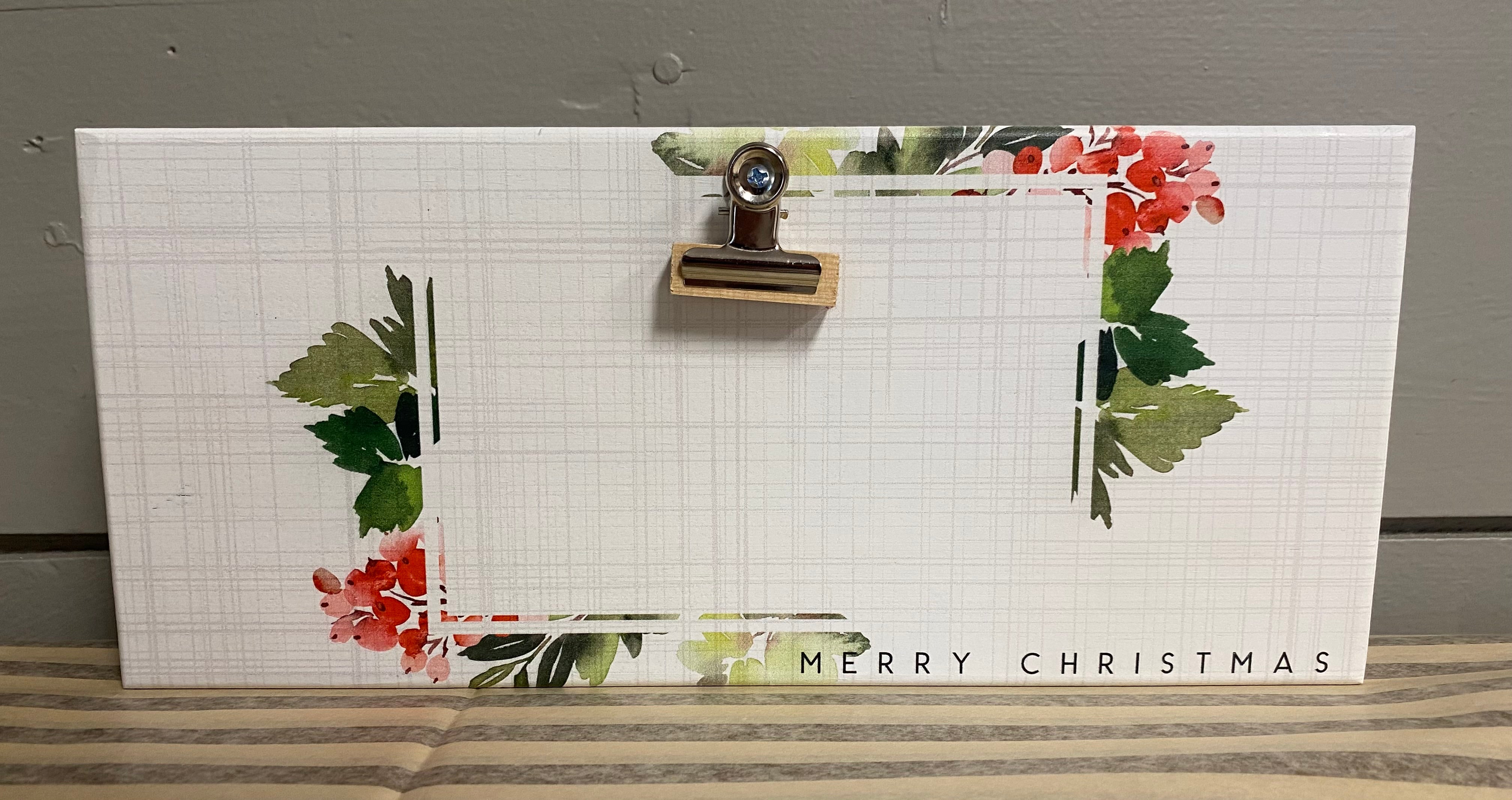 Merry Christmas Clip Frame