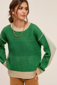 Textured Round Neck Sweater