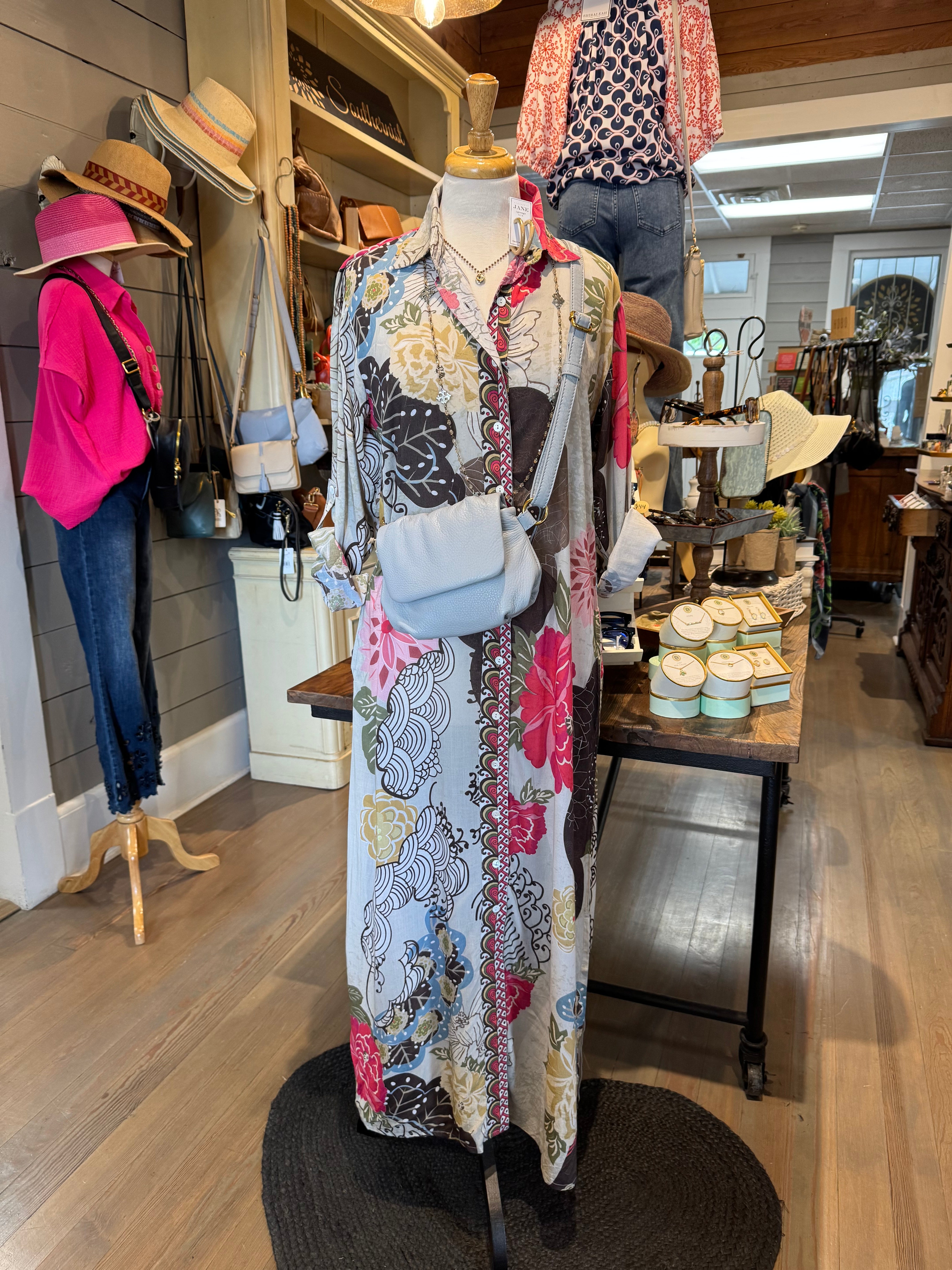Stunning Floral Shirt Dress