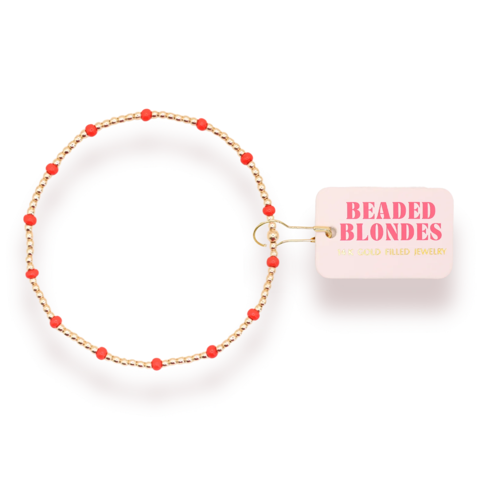 Bright Red Dainty Poppi Bracelet