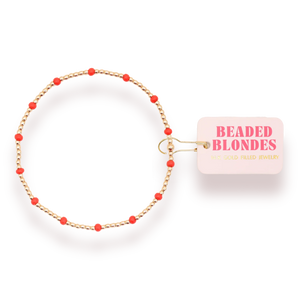 Bright Red Dainty Poppi Bracelet