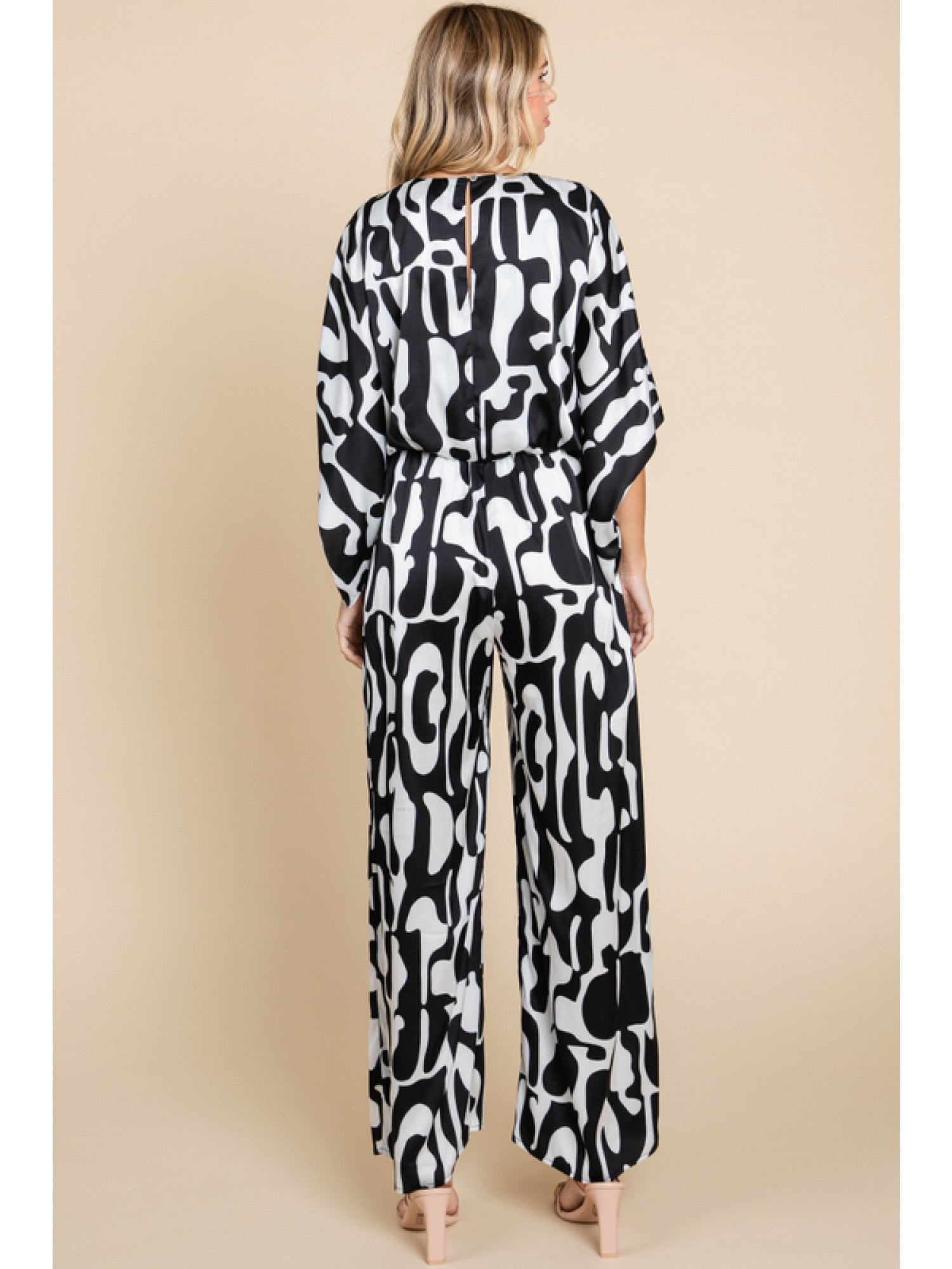 Satin Print Jumpsuit