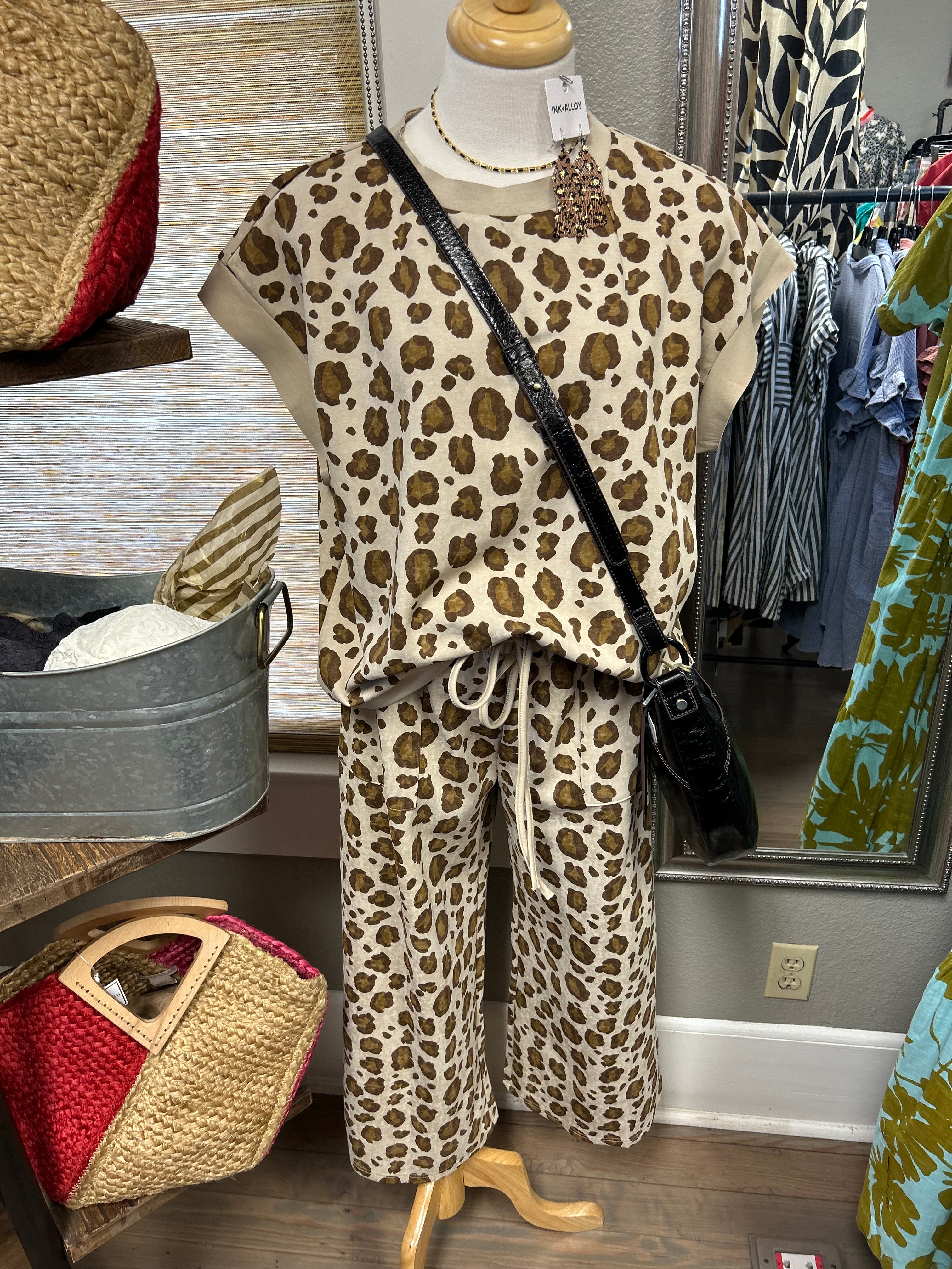 Leopard Print Scuba Set (each piece sold separately)