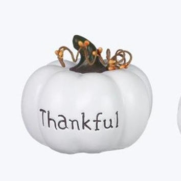 Resin White Pumpkins