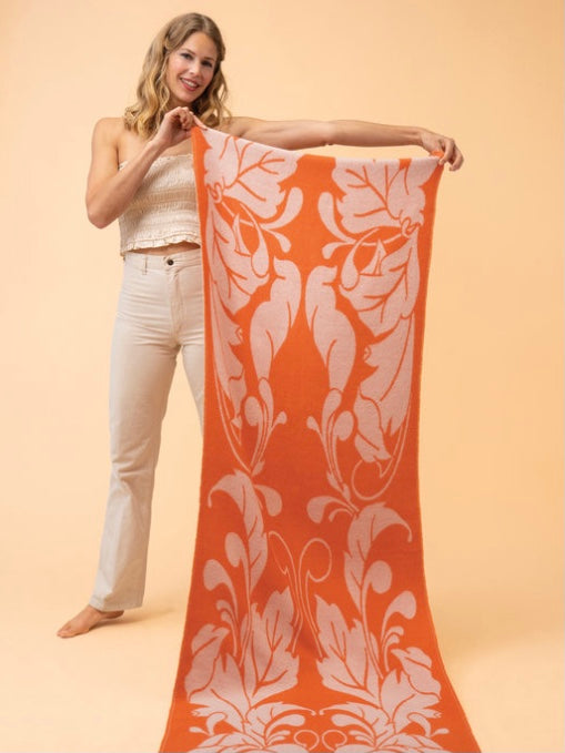 Opulent Flourish Polyester Woven Scarf
