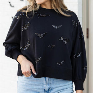 Sequin Bats Sweatshirt