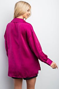 Long Sleeve Collared Top
