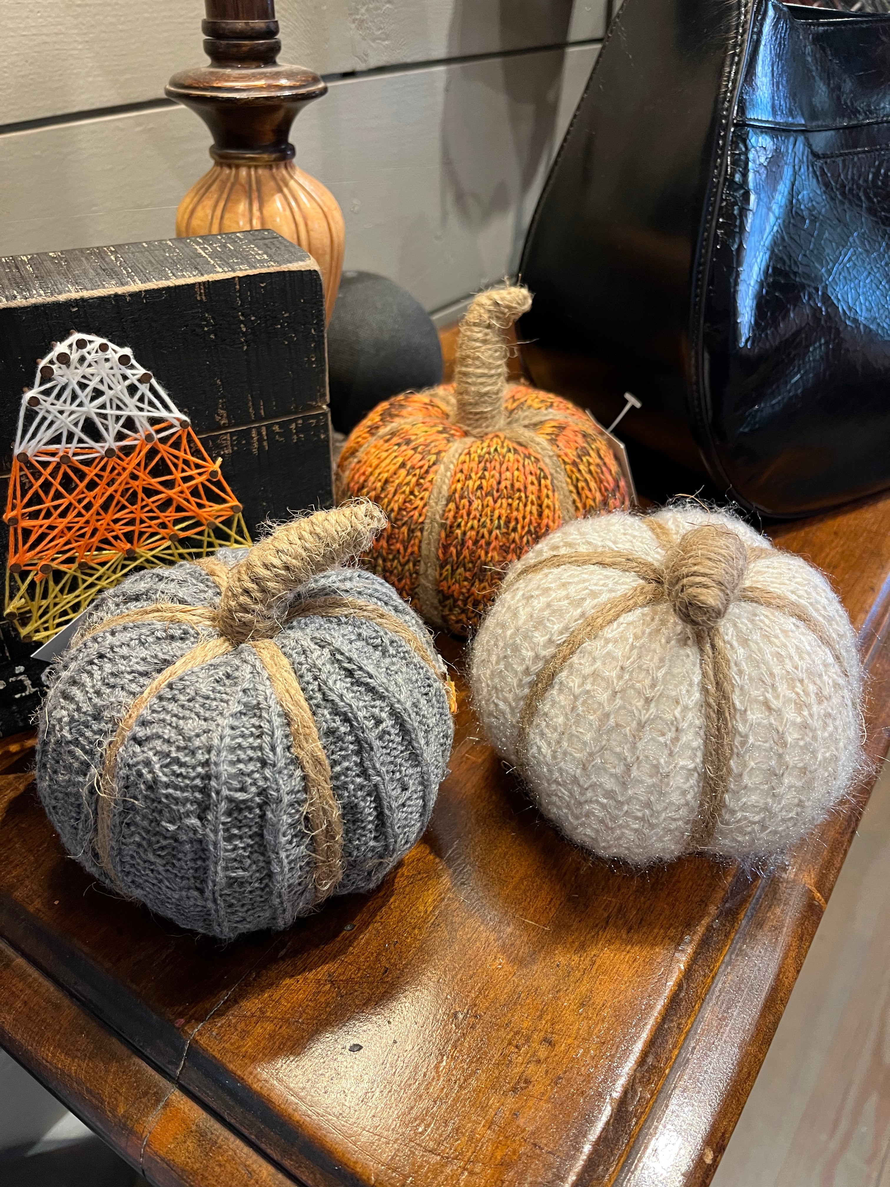 Fabric Fall Harmony Tabletop Fabric Pumpkins