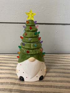 Ceramic Santa with Christmas tree hat