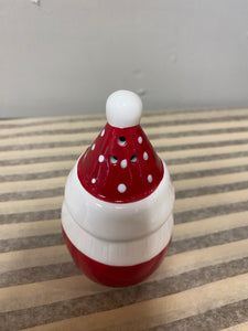 Ceramic Colorful Christmas Santa salt and pepper set of 2