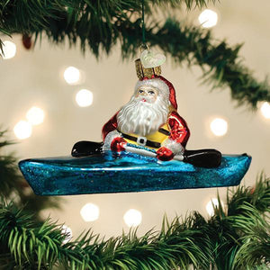 Santa In Kayak