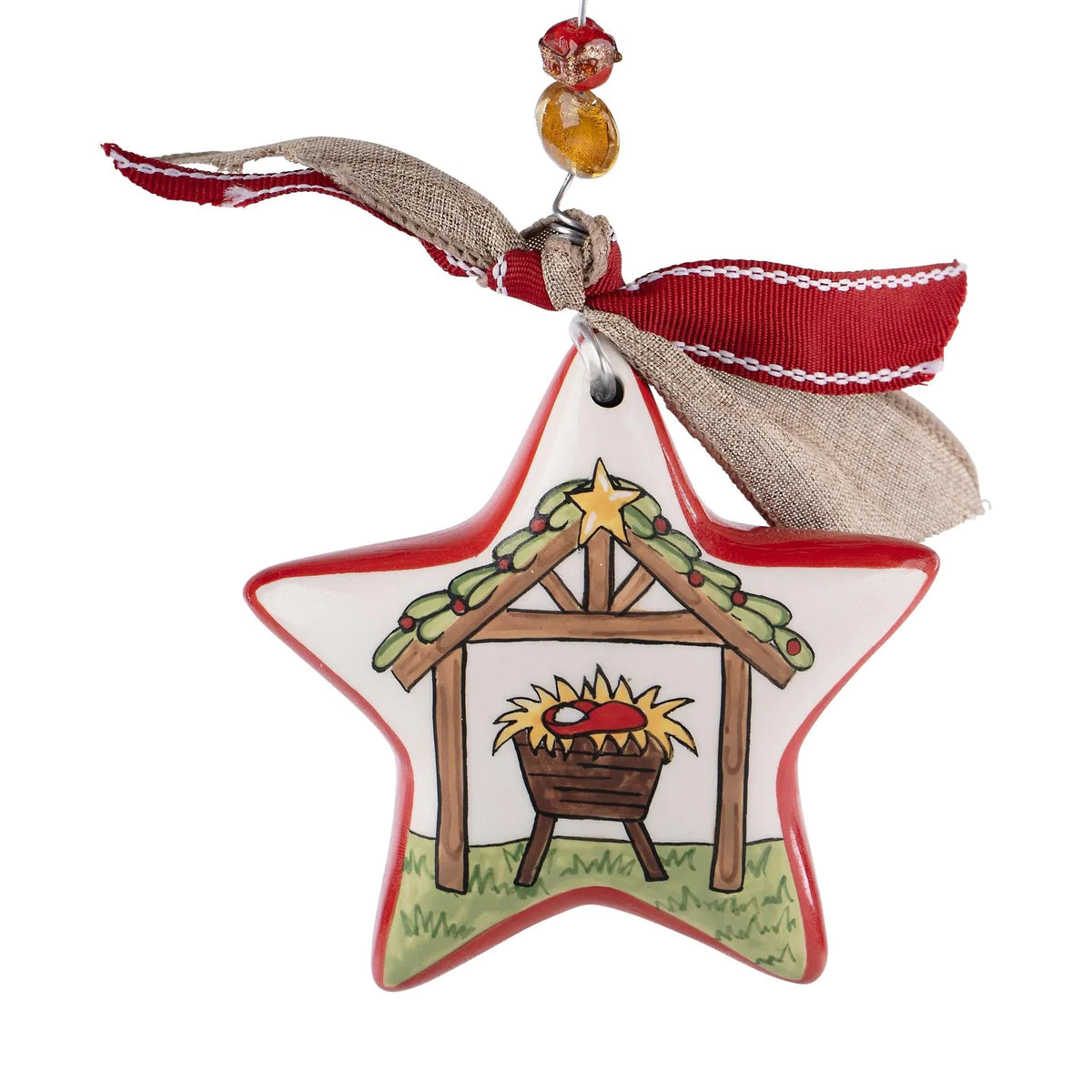 Silent Night Holy Night Star Ornament