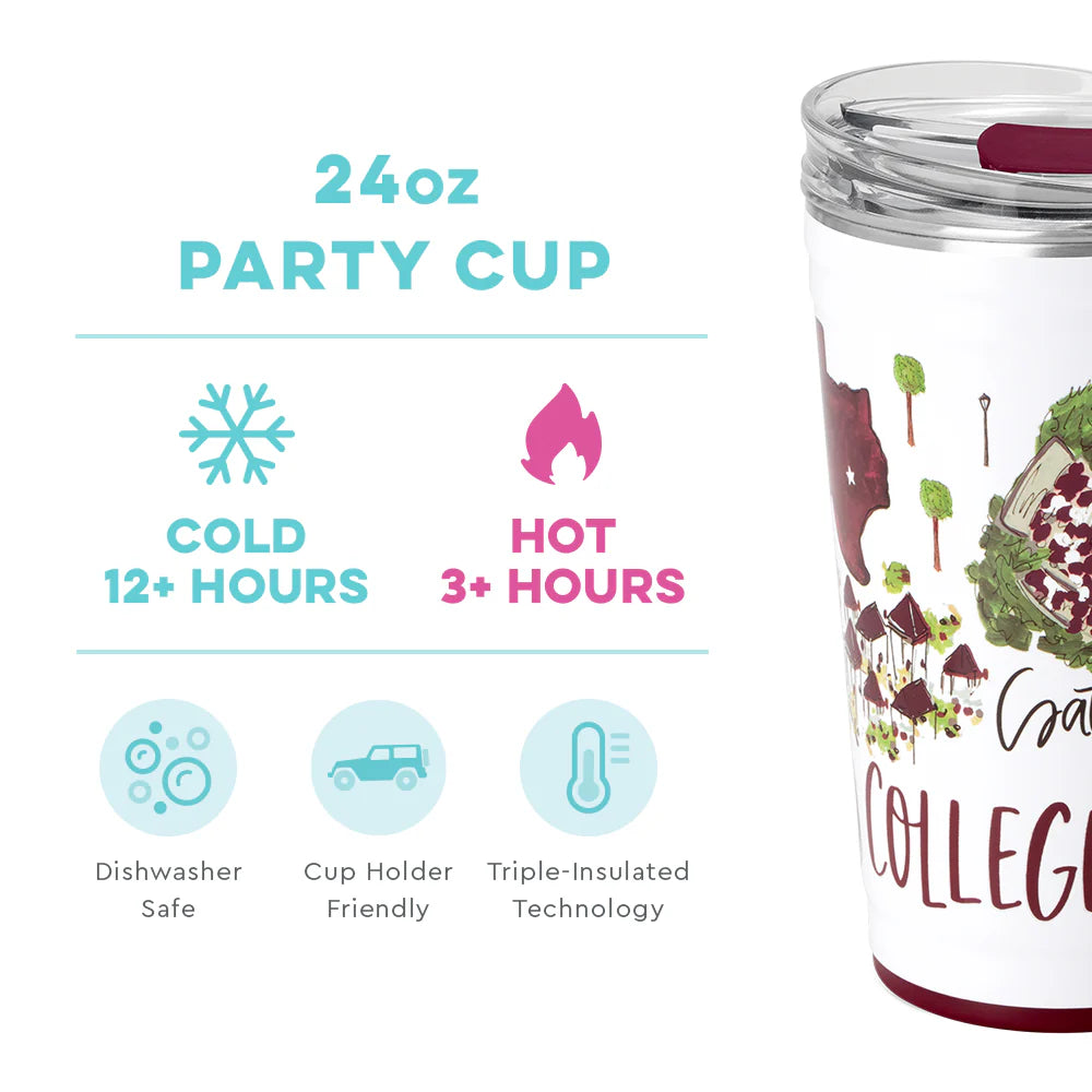 Saturday In College Station Party Cup 24oz