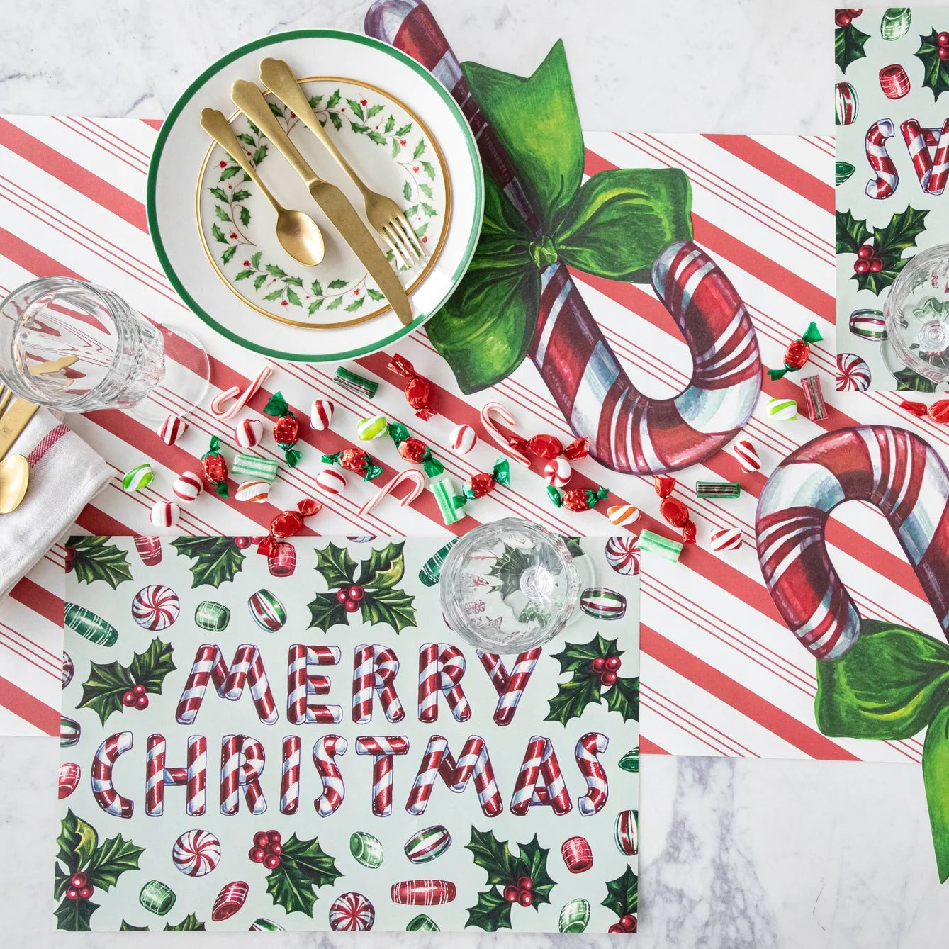 Merry Christmas Candy Placemat