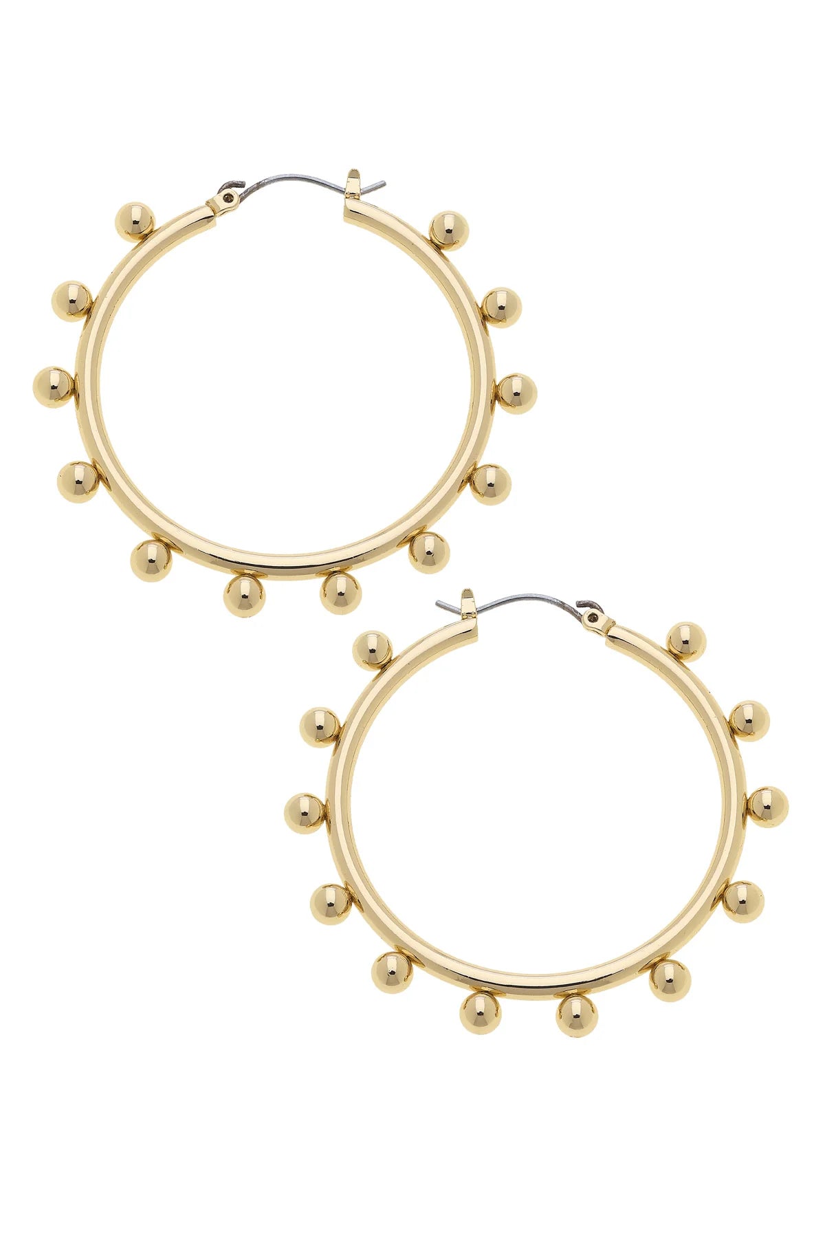 Katie Ball Bead Hoop Earrings