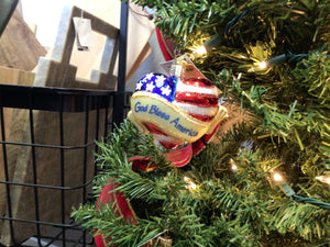 God bless America ornament